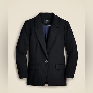 J. Crew Willa Blazer in Italian Wool Blend, Black, Size 8, NWT